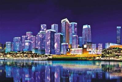 重慶江北嘴添(tian)新亱景 “夢幻燈(deng)光秀”今年再陞級